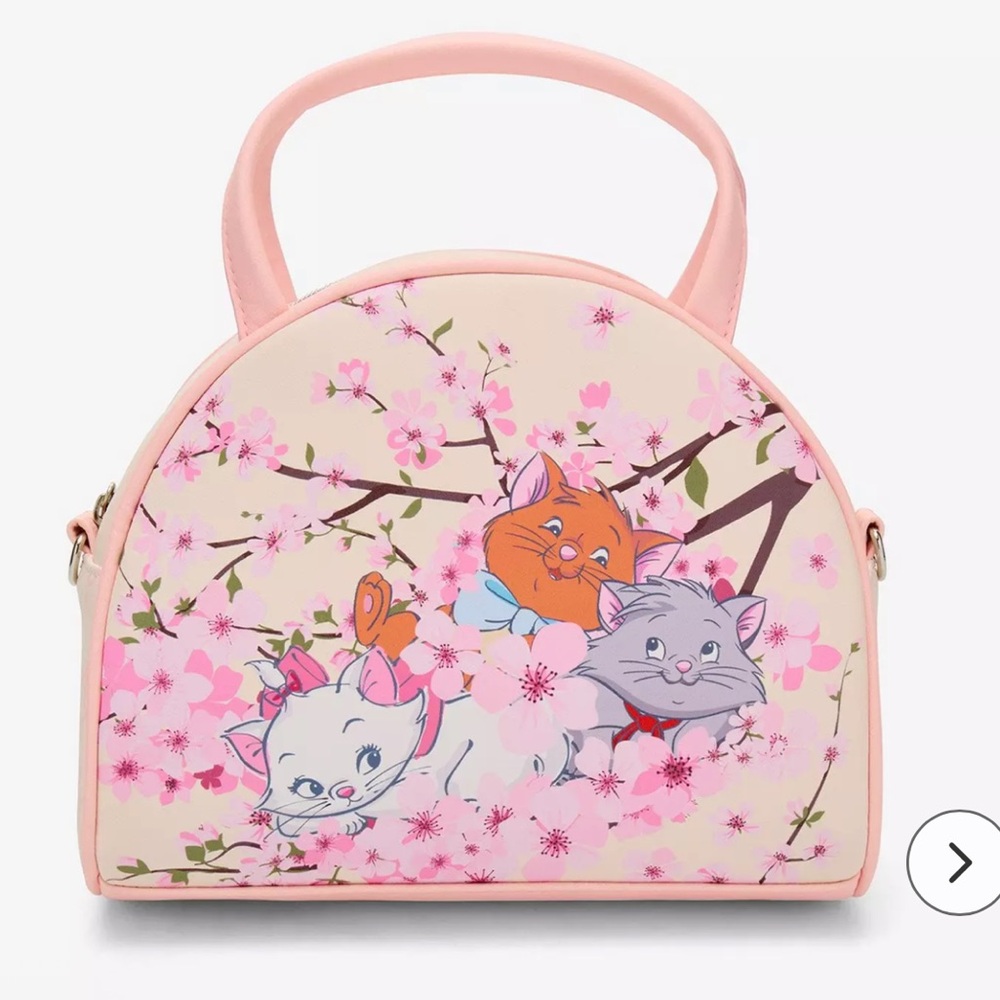 Loungefly Disney The Aristocats Kittens Cherry Blossom Dome Crossbody Bag